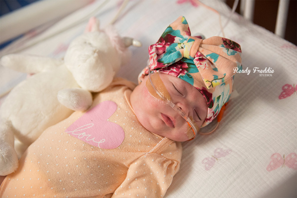 Premature baby girl born at South Miami Baptist Hospital photographed by Ivanna Vidal Photography