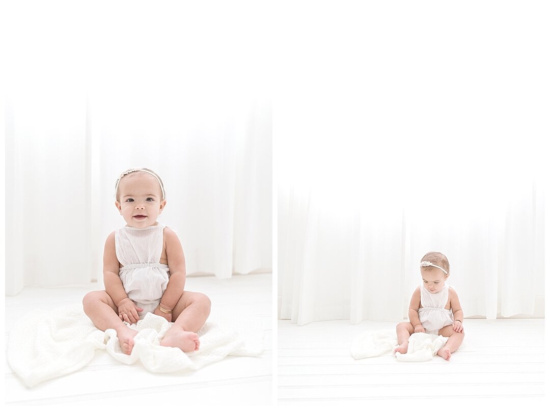 Baby Girl at her one year photography session with Miami Photographer Ivanna Vidal Photography