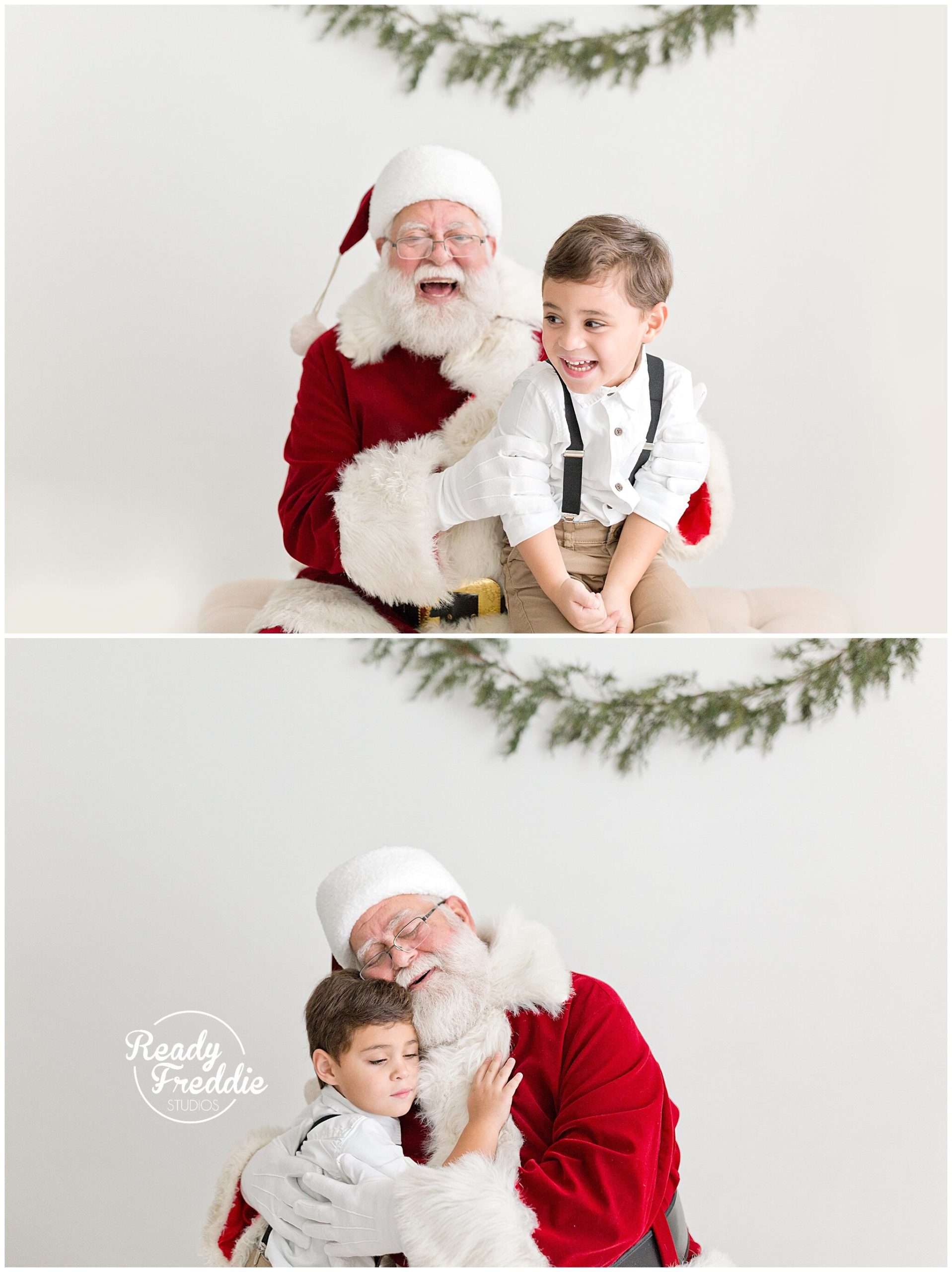 Cute pictures with Santa for the Holidays with Ivanna Vidal Photography in Miami FL