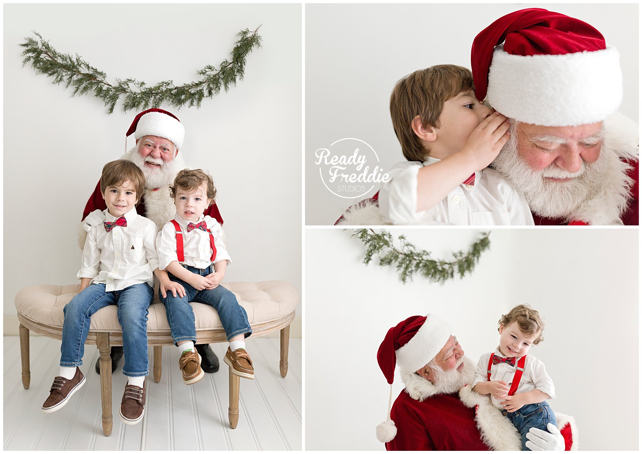 In-studio photography session with Santa and Ivanna Vidal Photography in Miami, FL