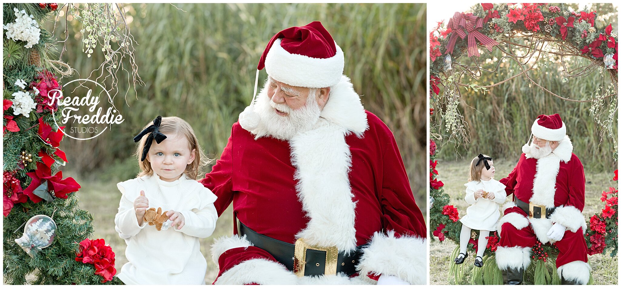 Sweetest holiday pictures with Santa with Ivanna Vidal Photography