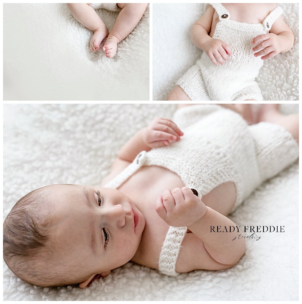 all white photography studio baby details | Ready Freddie Studios - Miami, FL