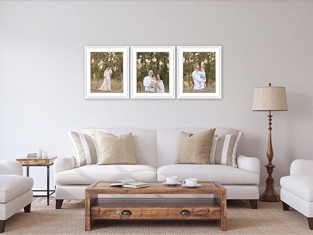 How many times have you saved a gallery wall on Pinterest and scared to go through with it? ⠀⠀⠀⠀⠀⠀⠀⠀⠀
Does that size fit in my space? Do those photos go together? 
That's my clients 2nd favorite part! (right after not having to worry about anything the day of their session) ⠀⠀⠀⠀⠀⠀⠀⠀⠀
I takeout the guesswork by showing you exactly how your photos will look like on your walls, with your furniture. I even go to your home and install it for you. *cue your husband cheering*
⠀⠀⠀⠀⠀⠀⠀⠀⠀
Do you rather have a gallery wall from one session or work in phases and have multiple sessions in one wall? I'm interested to see which is more popular - tell me below!
