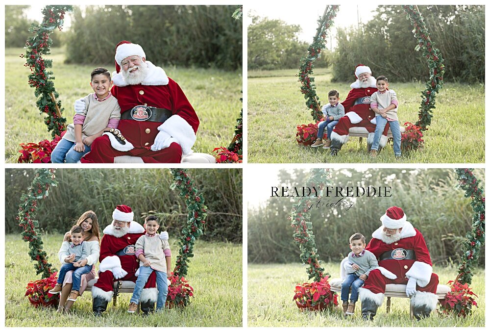 Cute and fun photos of boys with Santa and Mom | Ready Freddie Studios - Miami, FL