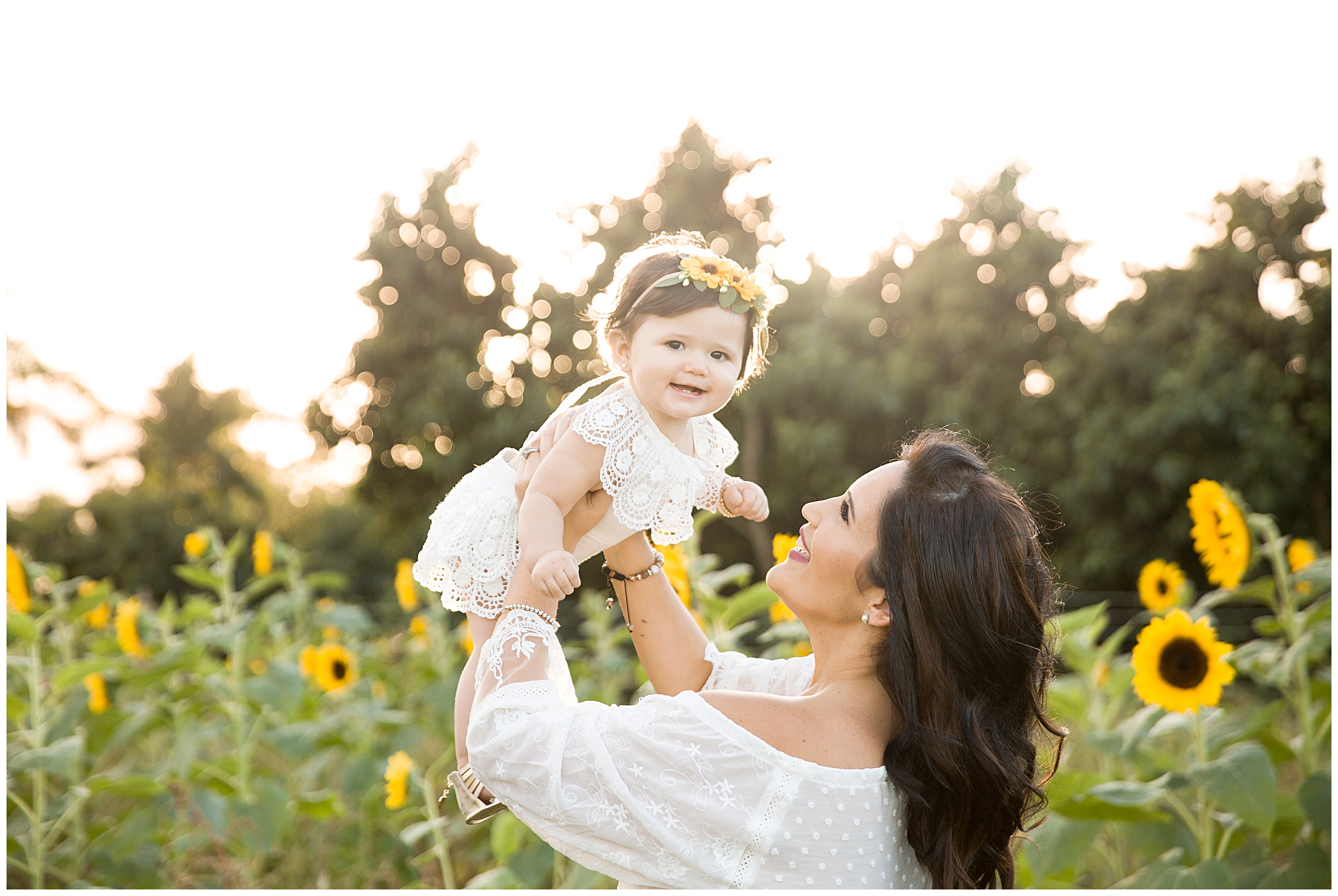 Miami Family Photography | Sunflower field in Homestead FL
