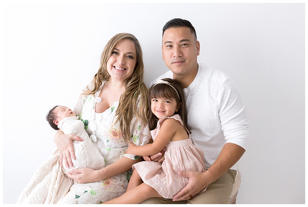 family of 4 newborn photography session | miami fl family photographer