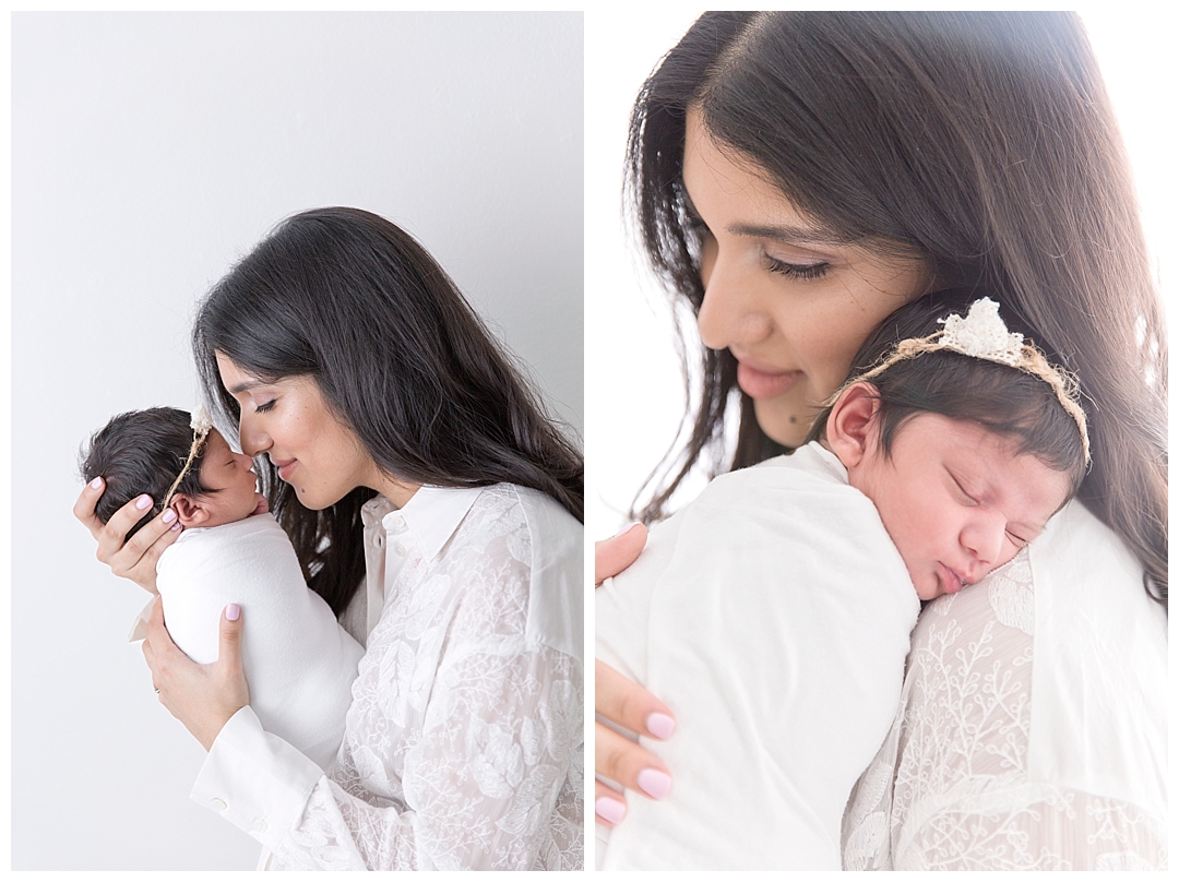 mommy and newborn baby | photography studio in miami, fl