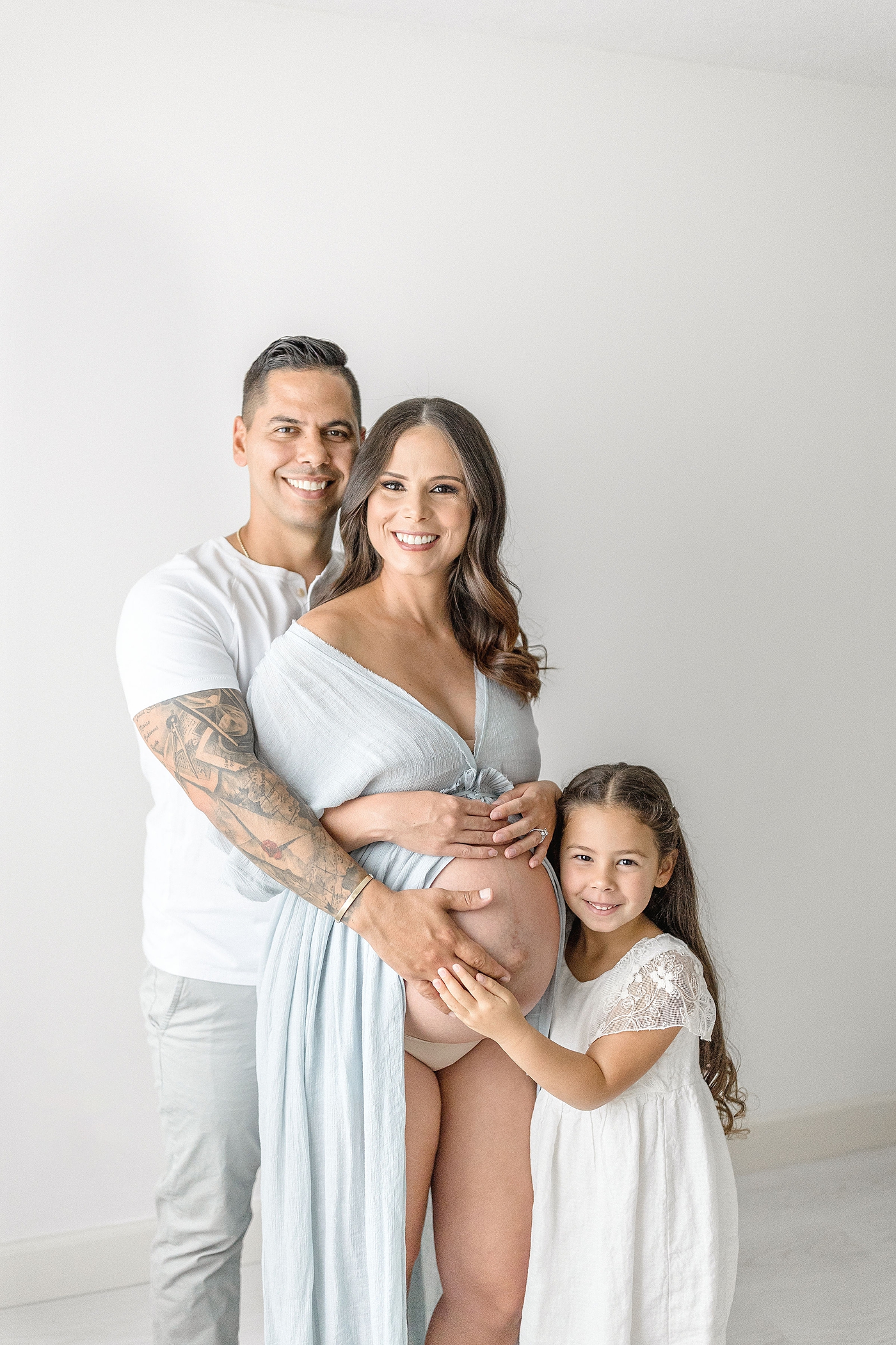 Beautiful family of three prepare to welcome baby. Photo by Ivanna Vidal Photography.