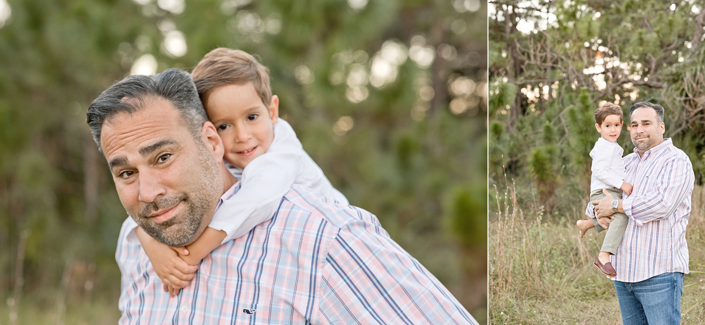 Dad & son cuddle during Miami family photo session. Photo by Ivanna Vidal Photography.