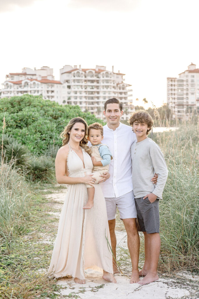 Family at South pointe Miami Beach Maternity Photoshoot locations in Miami